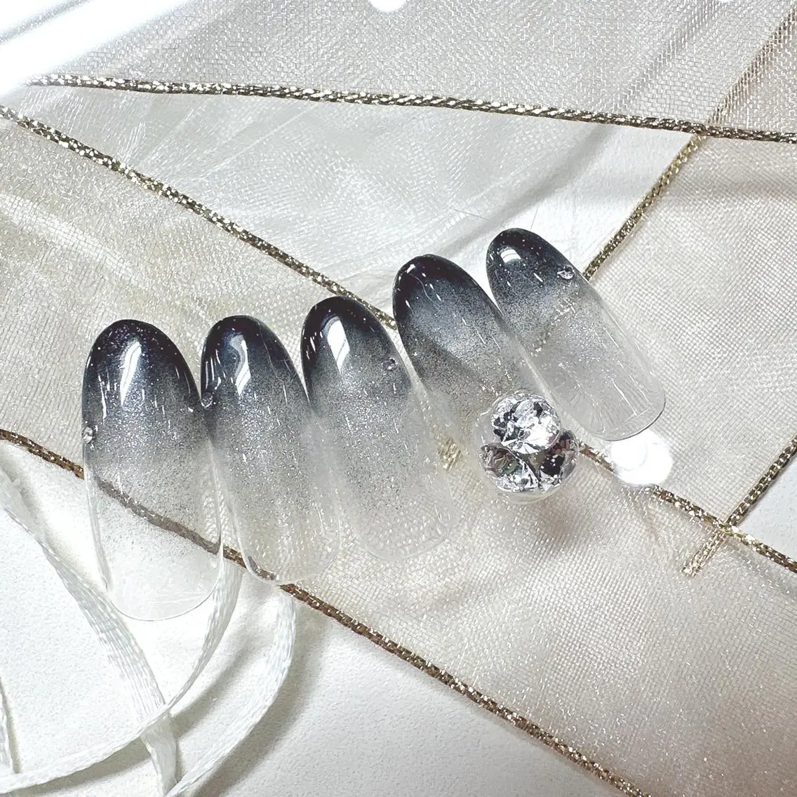 ネイル べっ甲ネイル チークネイル ラメ(グリッター) ラメグラデーション SEPTNAIL KOYAMAのネイルデザイン
