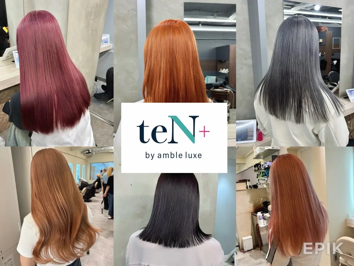 ミディアム カラー カット ヘアカラー トリートメント teN+by ambleluxeのヘアスタイル