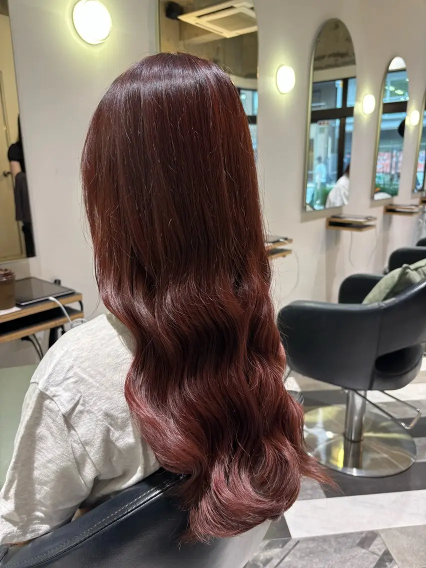 ロング カラー ヘアカラー トリートメント 沢井涼人✂︎ 割引有のヘアスタイル