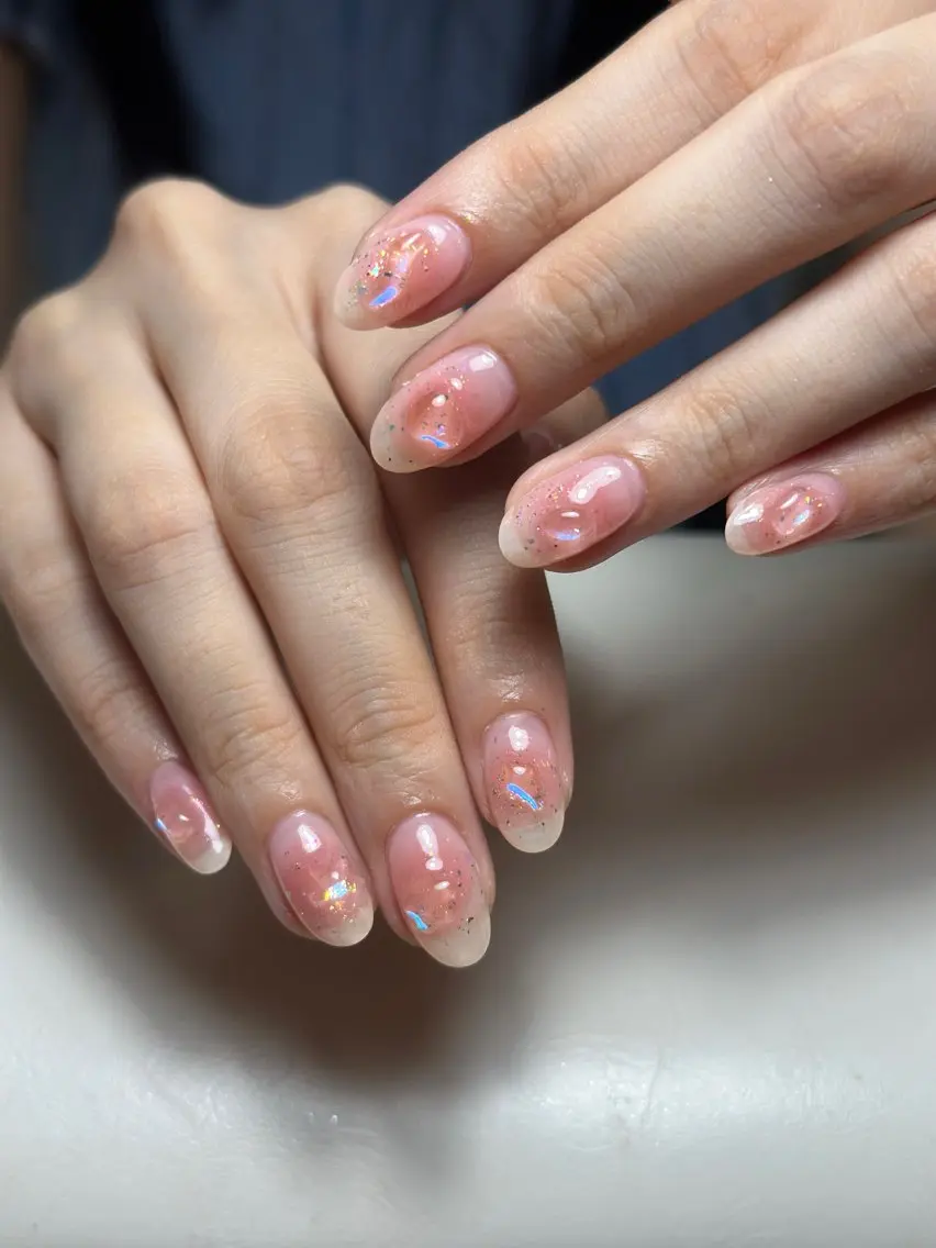 ネイル アートネイル 成人式 ジェルネイル ニュアンスネイル 夏ネイル NIE NAIL Luxeのネイルデザイン