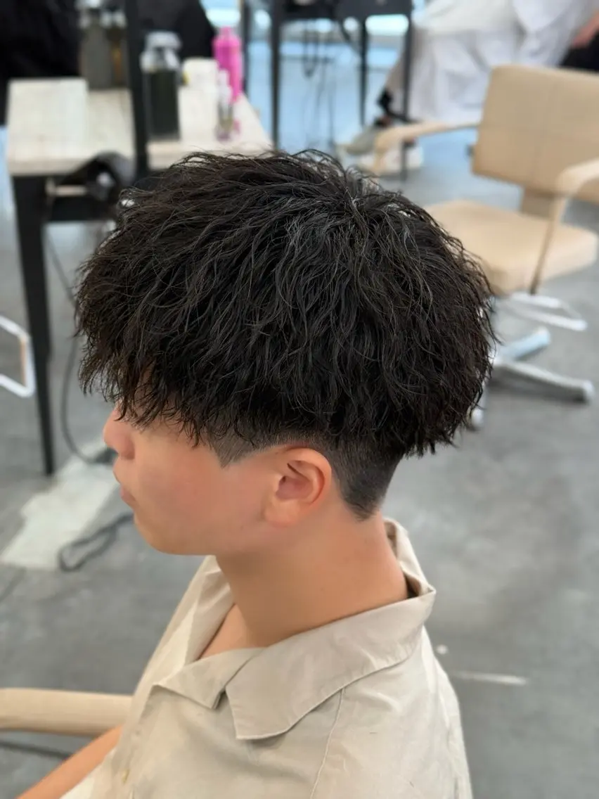 パーマ メンズ 井ノ本 成海 /Wカラーモデル募集のヘアスタイル