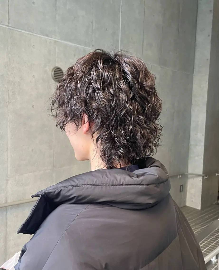 メンズパーマ＋カットの写真