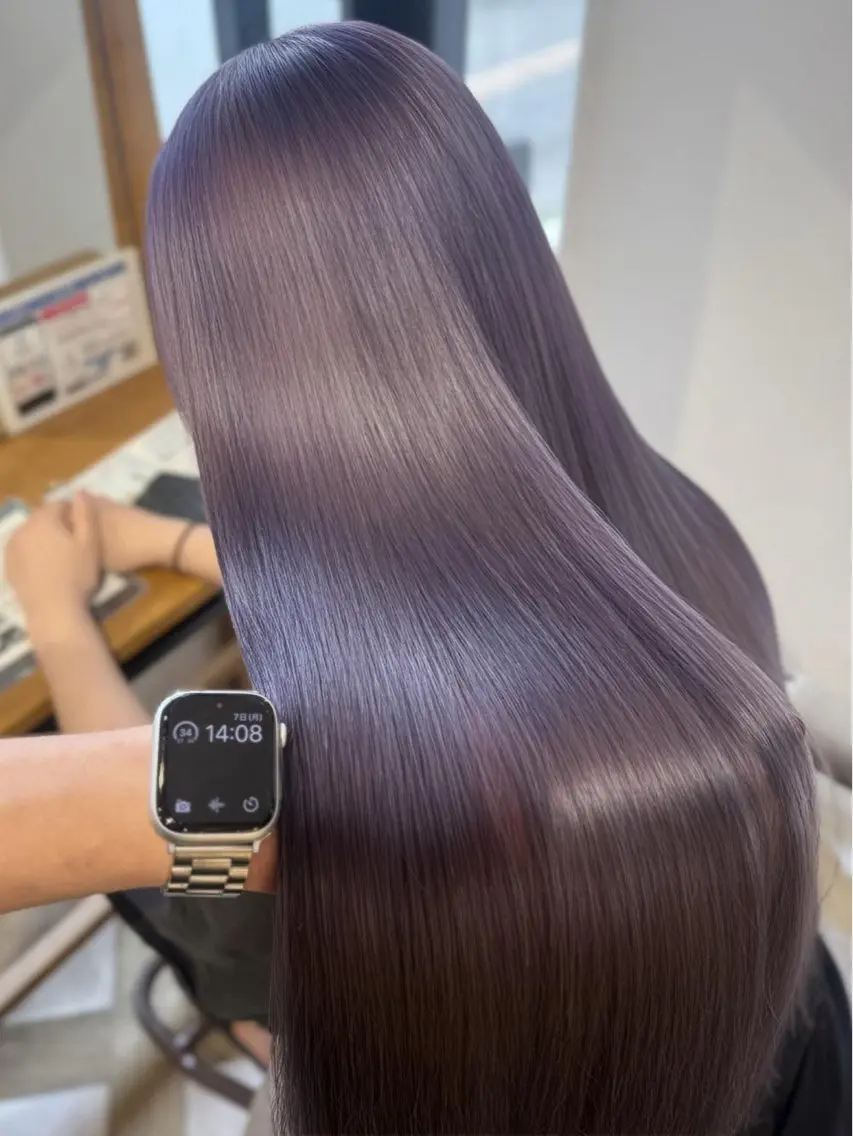 ロング カラー ブリーチ ダブルカラー グラデーションカラー ハイライトカラー インナーカラー ヘアカラー トリートメント 🖤みらい🖤 艶髪/ダブルカラーのヘアスタイル