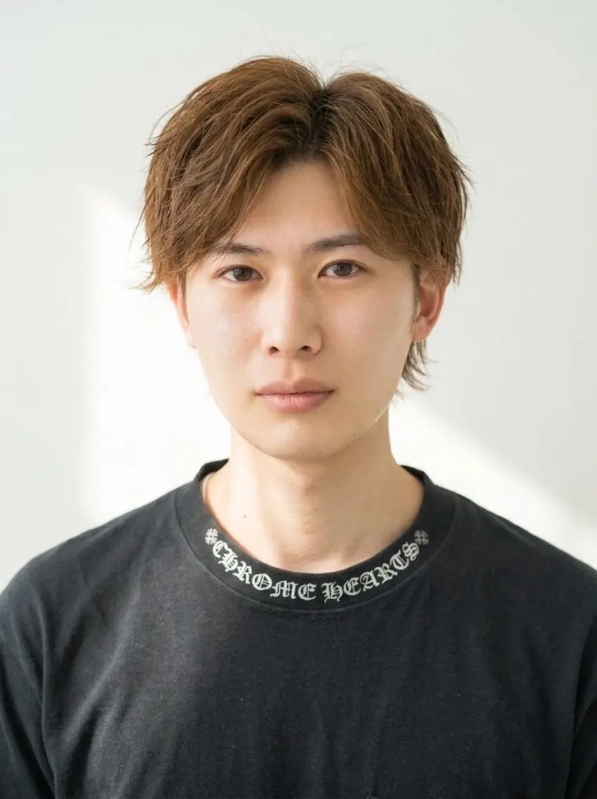 ミディアム メンズ 勝田 隼斗のヘアスタイル