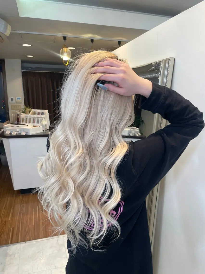 ロング カット ヘアカラー エクステ ANKH CROSS 🩵Himeka🩵のヘアスタイル