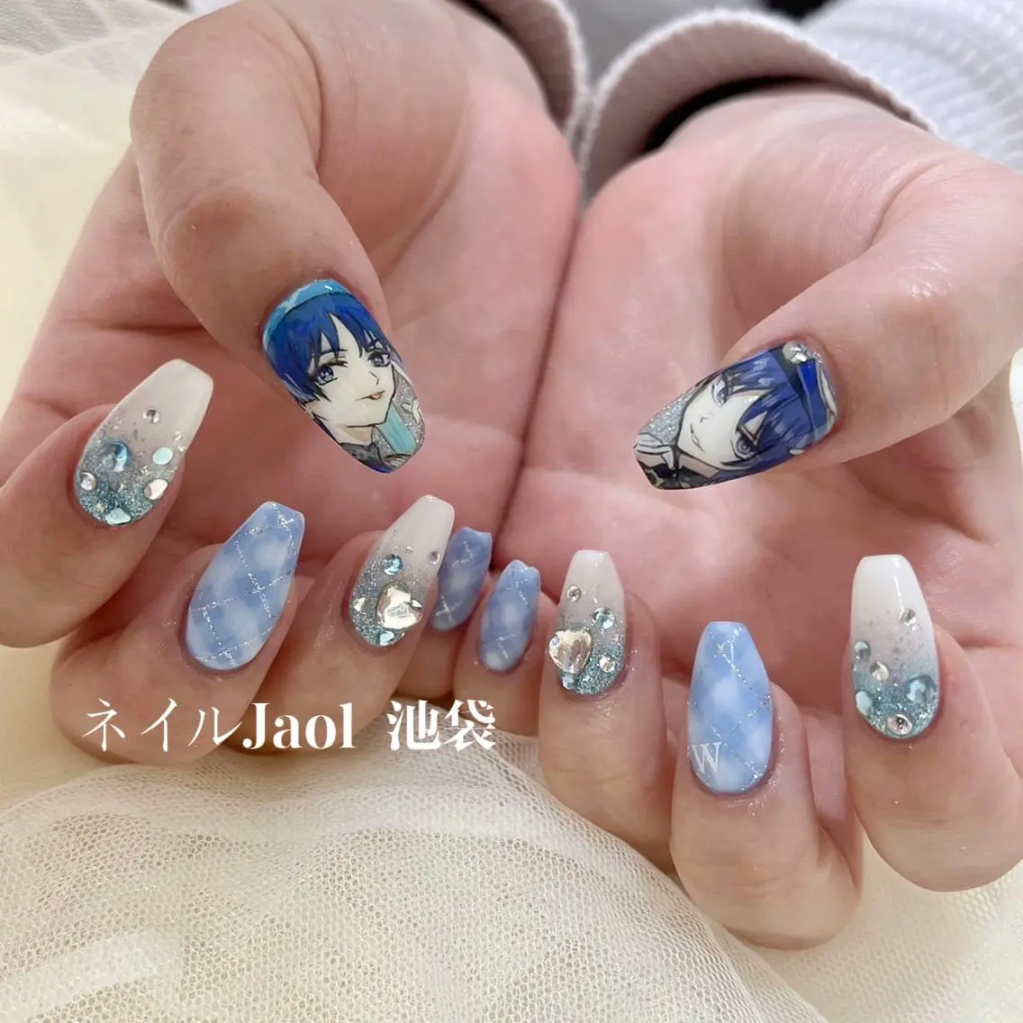 セミロング ネイルJaol 池袋のネイルデザイン