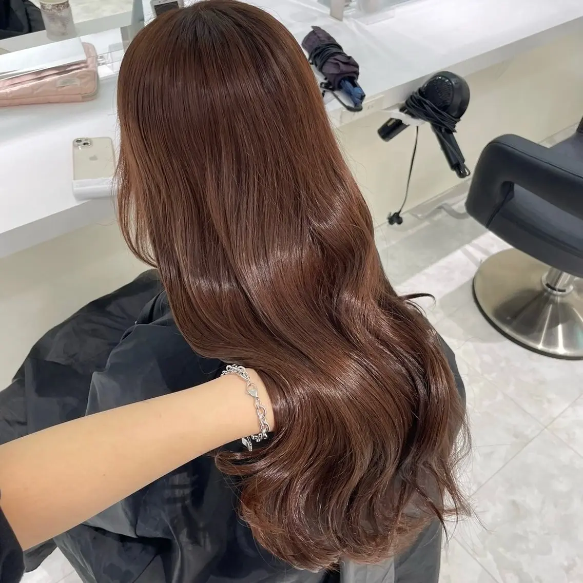 カラー 🤍ブリーチなし ブラウンhimi🤍のヘアスタイル