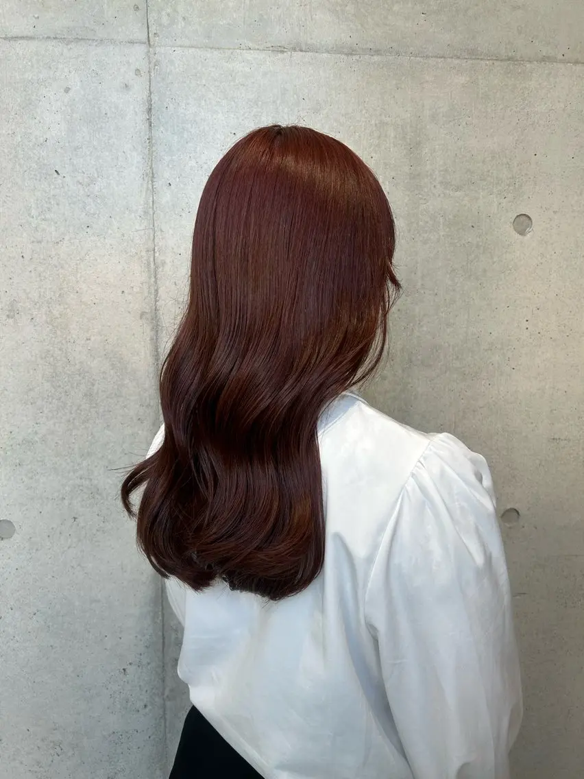 ミディアム カラー ヘアアレンジ ヘアカラー トリートメント ボブ艶モテカラー🫧 カリンのヘアスタイル