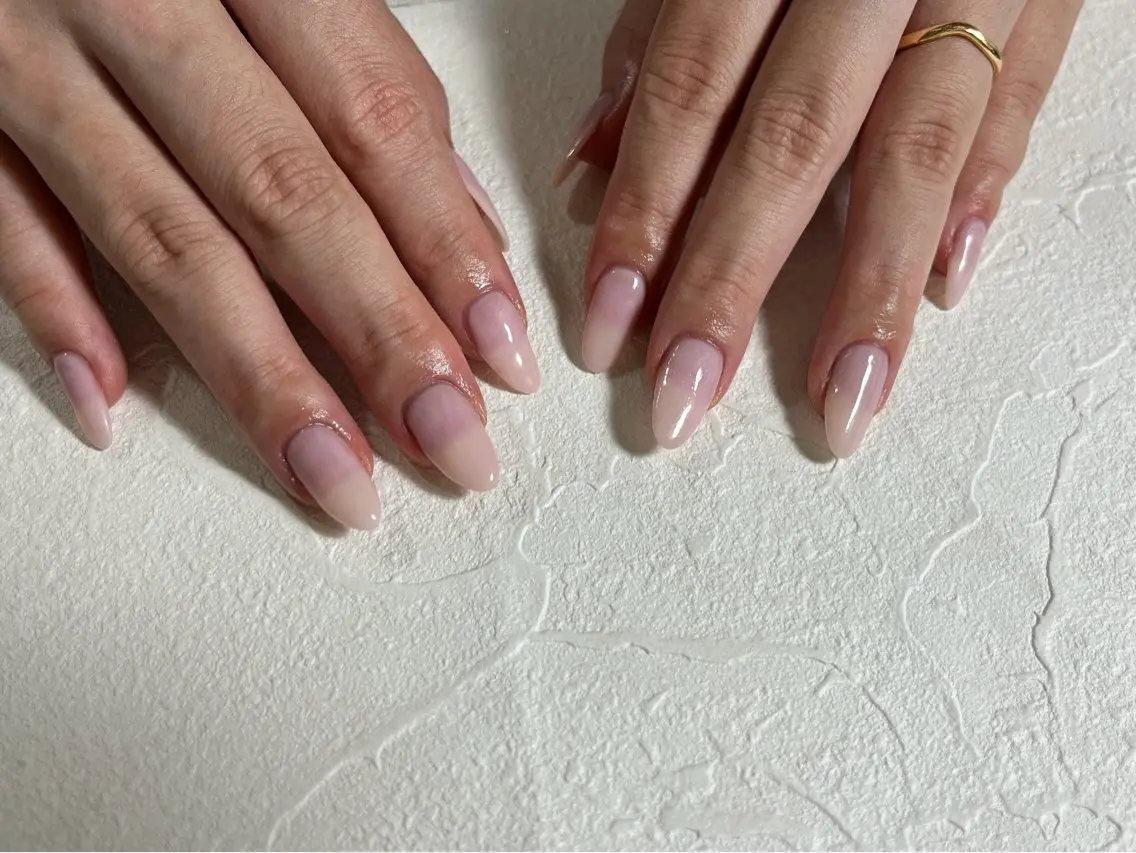 ネイル オーロラネイル フットネイル フレンチネイル ジェルネイル 韓国ネイル ハンドネイル kiki nail たまプラーザのネイルデザイン