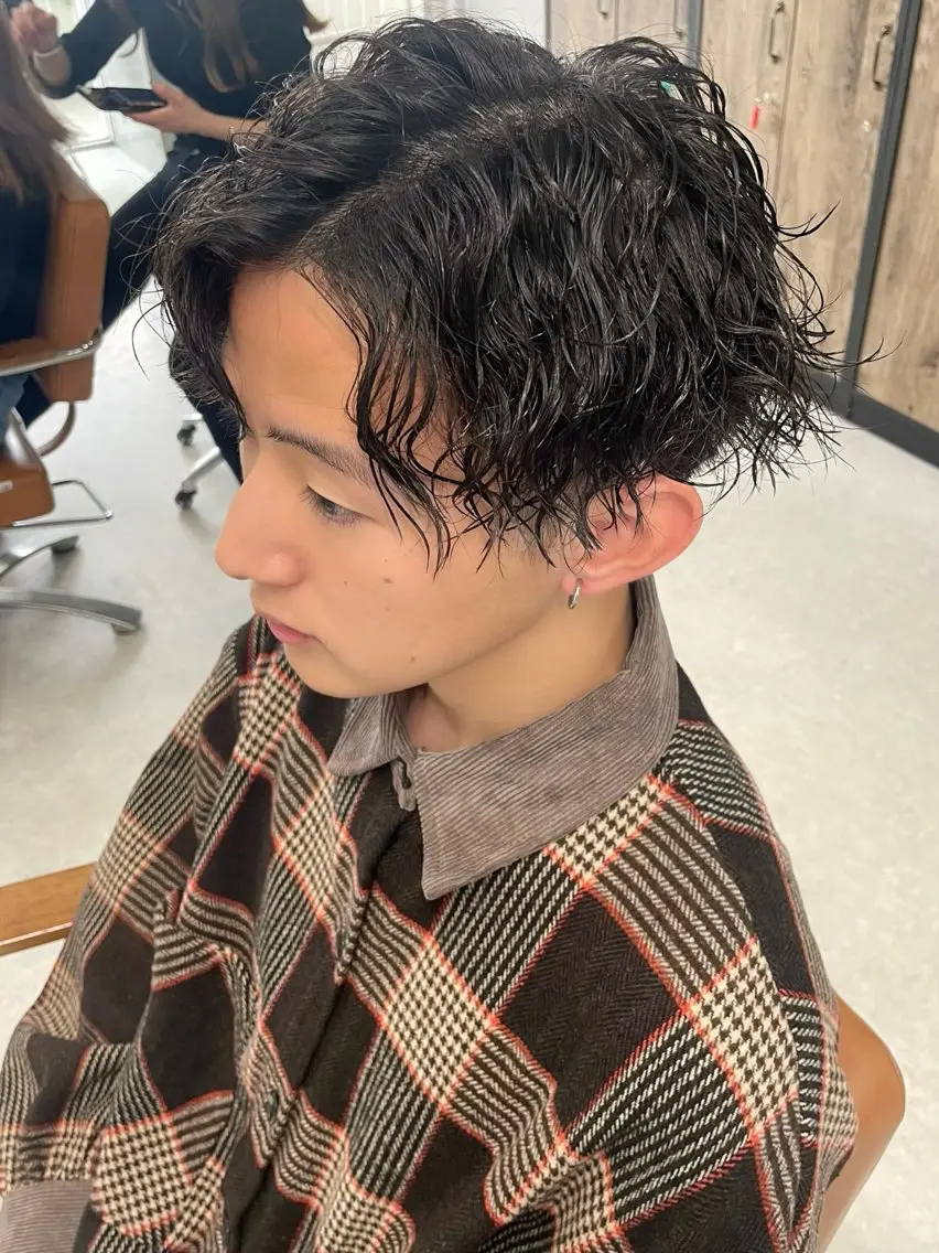 ショート パーマ メンズ メンズ似合わせ🪞 kotoriのヘアスタイル