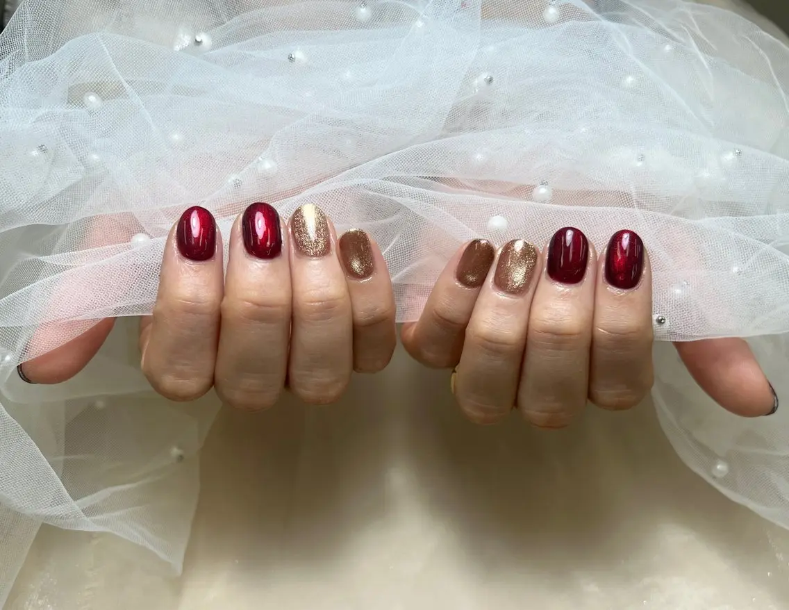 💅【新規オフ無料】💗うるうるマグネットコース 2色可¥5980【新規オフ無料】💅ハンドネイルの写真