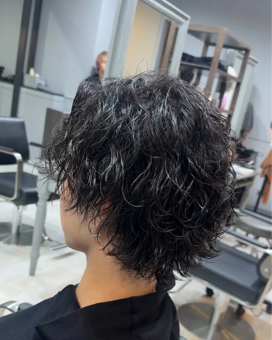 パーマ メンズ カット パーマ Miyabi.💋 ABEYLEVRAIのヘアスタイル