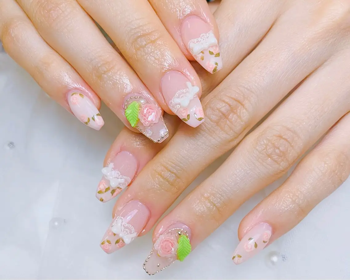 ネイル チークネイル 長さ出し フットネイル 韓国ネイル マグネットネイル ハンドネイル ハンドケア AN NAIL _HOAのネイルデザイン
