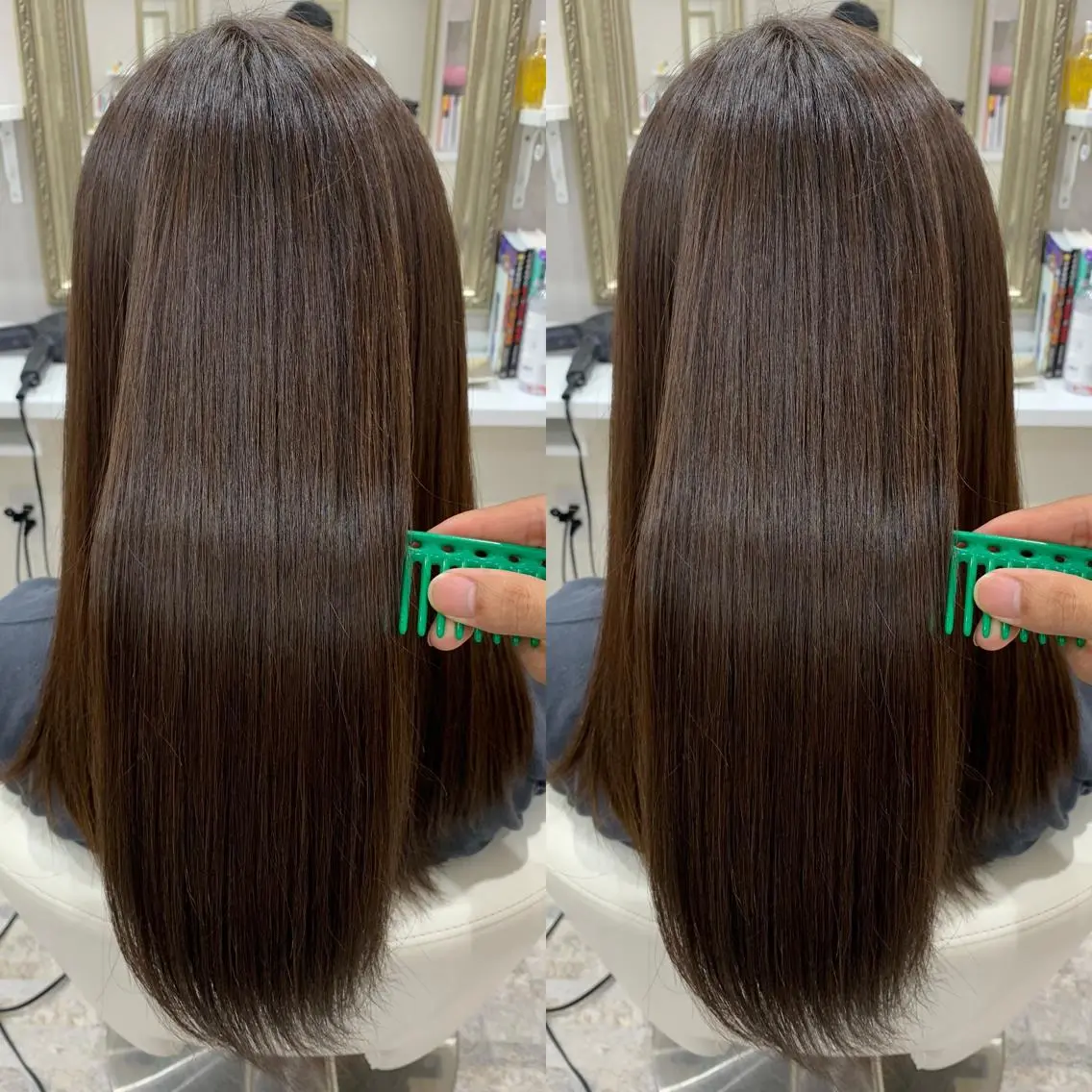 ロング 髪質改善 髪質改善カラーのヘアスタイル