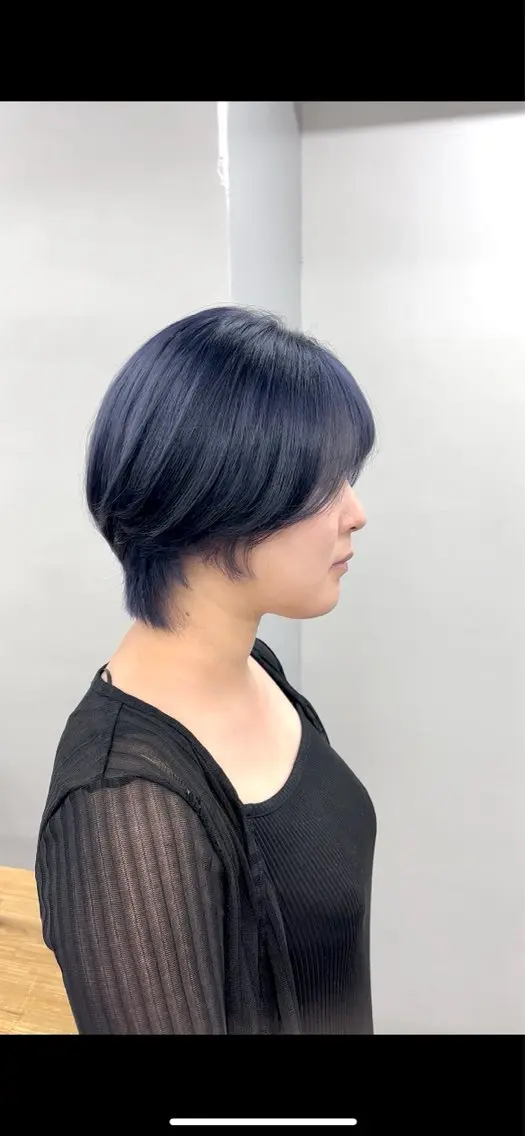 ミディアム カラー ミディアムパーマ ブリーチ ブルーカラー 縮毛矯正 池袋🍭AYAKA/ カラーモデル募集💗のヘアスタイル