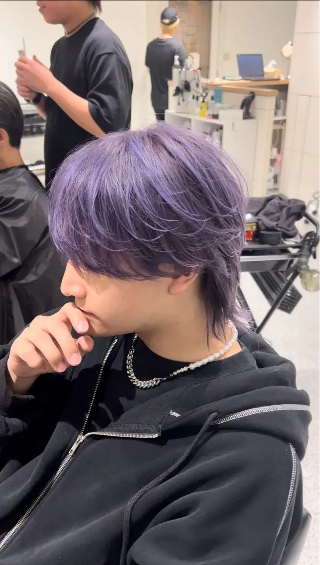 カラー メンズ カット ヘアカラー 高崎 堅心のヘアスタイル