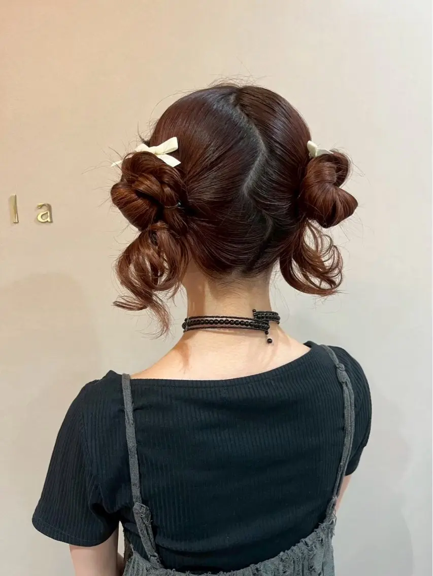 ヘアアレンジ ヘアセット Mila Chisaのヘアスタイル