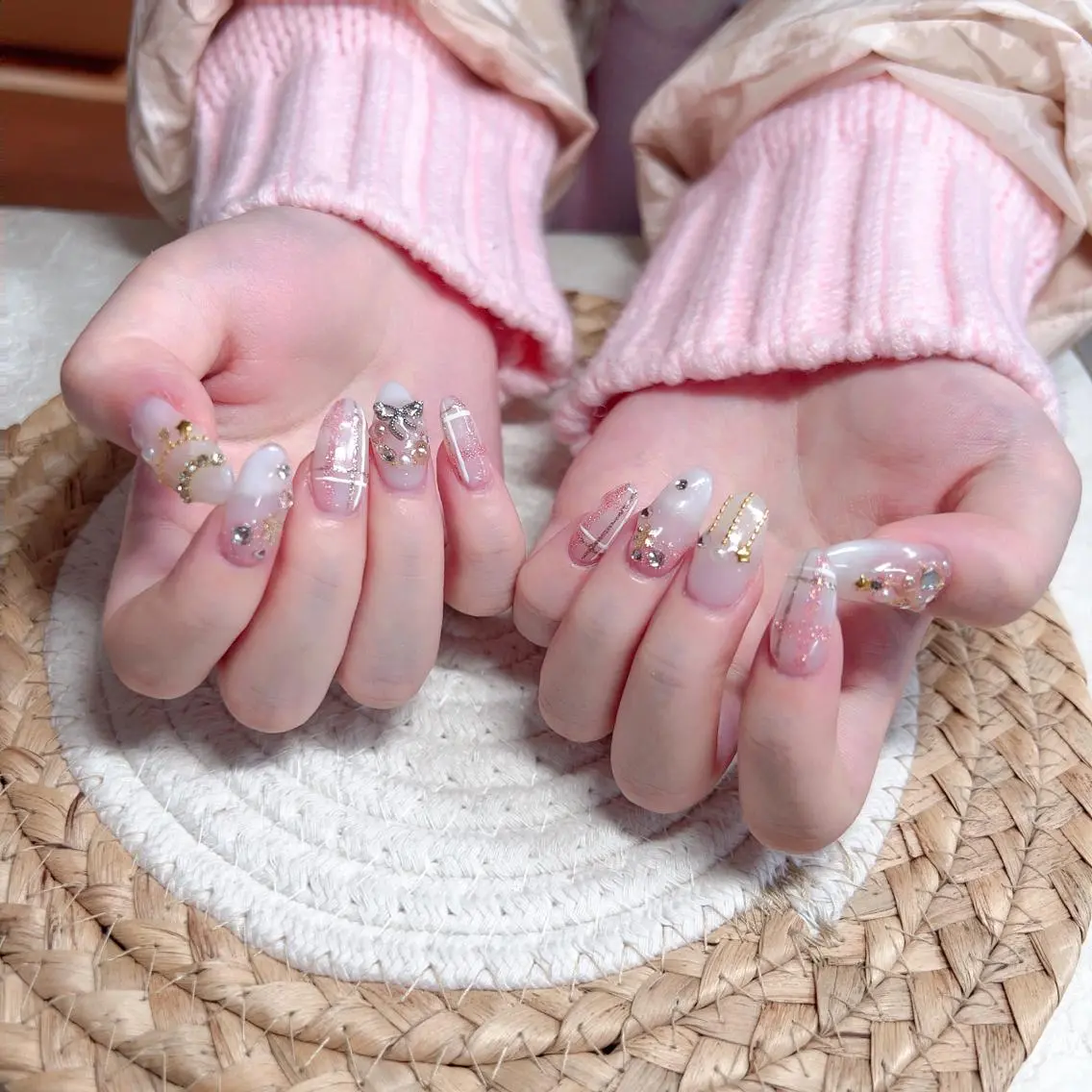 ネイル ハンドネイル M 🌷Nail 長さだし専門店のネイルデザイン