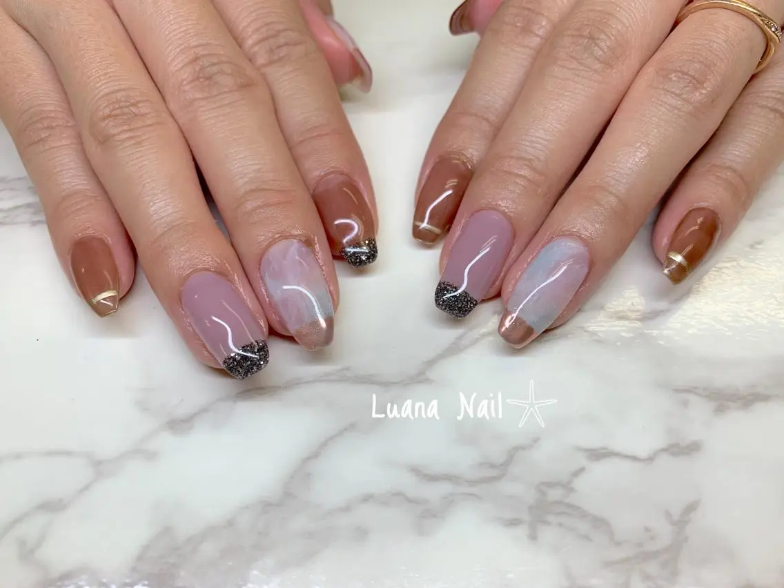 ネイル ニュアンスネイル ハンドネイル BeauJu by Luana Nailのネイルデザイン