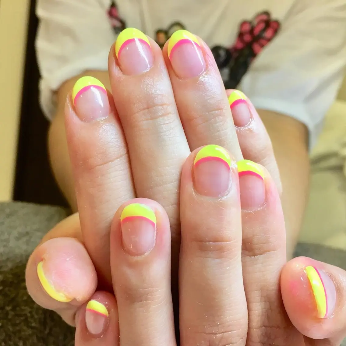 ネイル フレンチネイル ラメ(グリッター) palmy nailのネイルデザイン