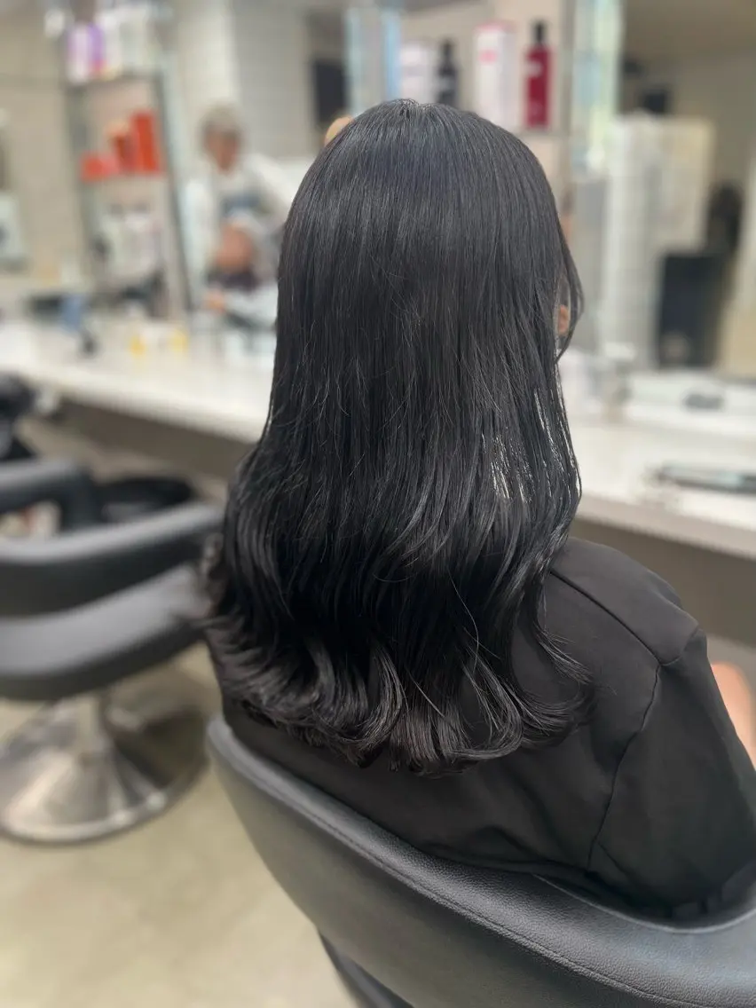 セミロング ヘアアレンジ 髪質改善 🫧ハイトーン/ 髪質改善/ヒナタ🫧のヘアスタイル