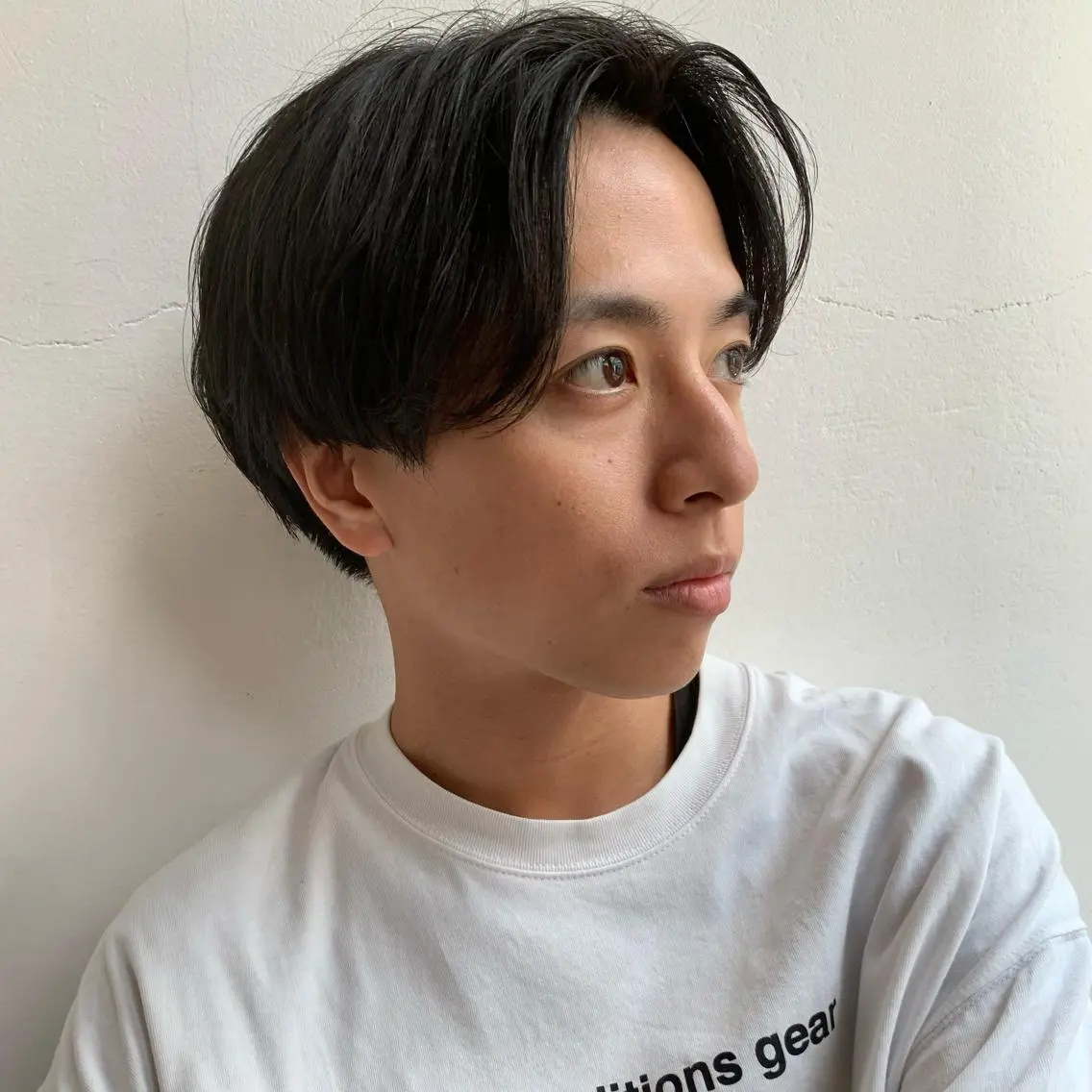メンズ センターパート マッシュ カット 縮毛矯正 トリートメント 暖色艶color / ボブ🦩Rioのヘアスタイル