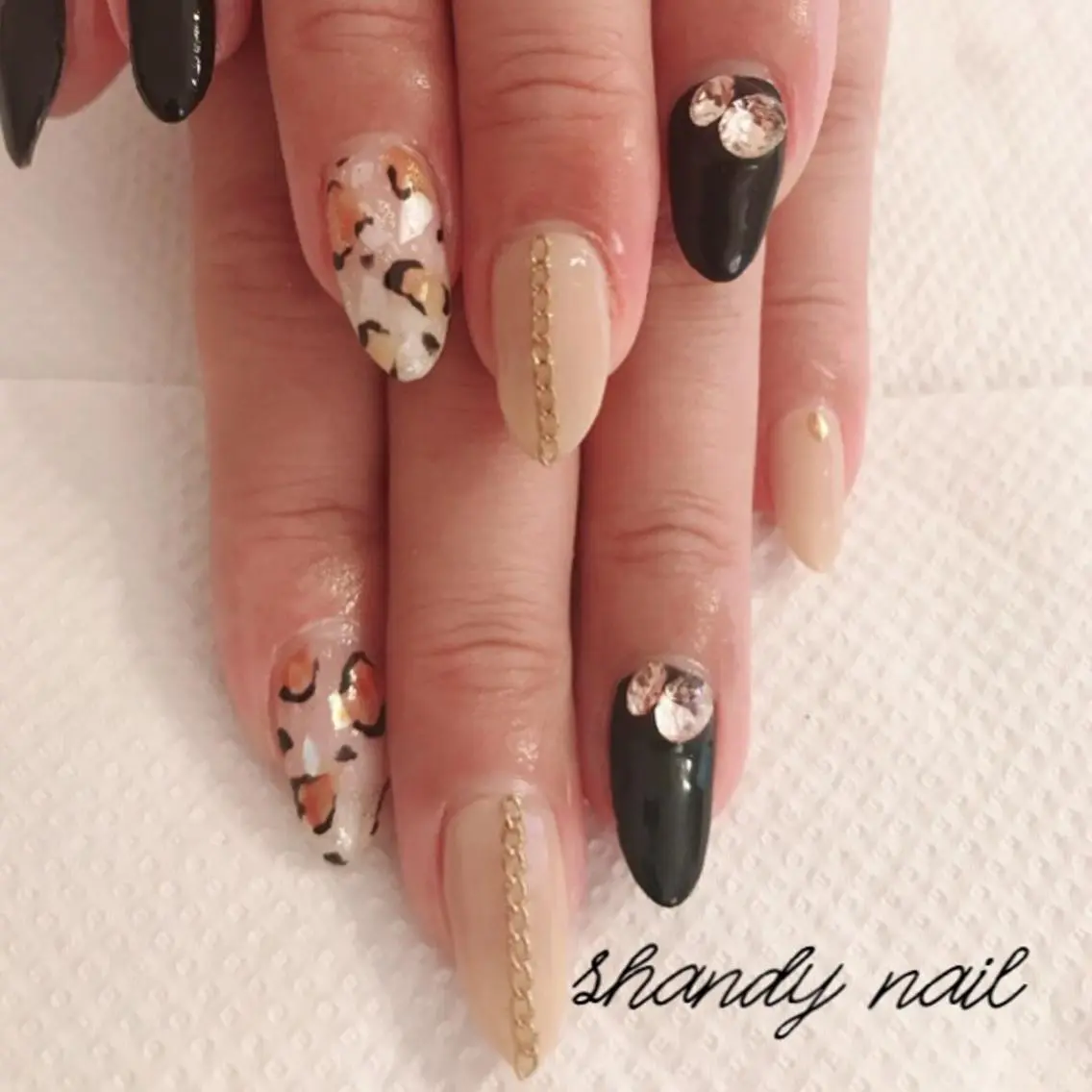 ロング shandy nailのネイルデザイン