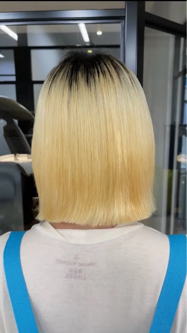 ショート 縮毛矯正 け んブリーチ縮毛矯正のヘアスタイル