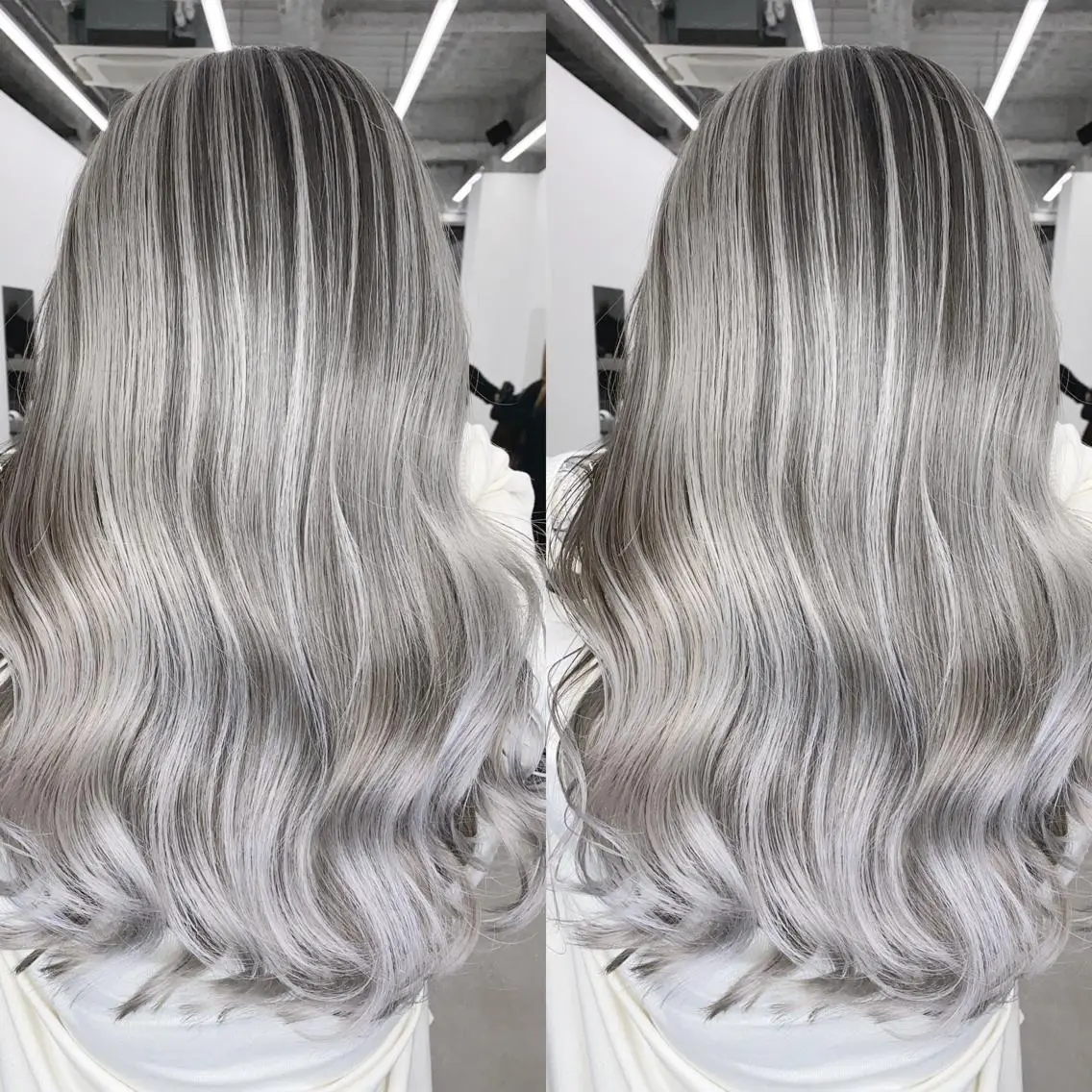セミロング カラー カット ヘアカラー ✨ブリーチ無し 透明感HIDEのヘアスタイル