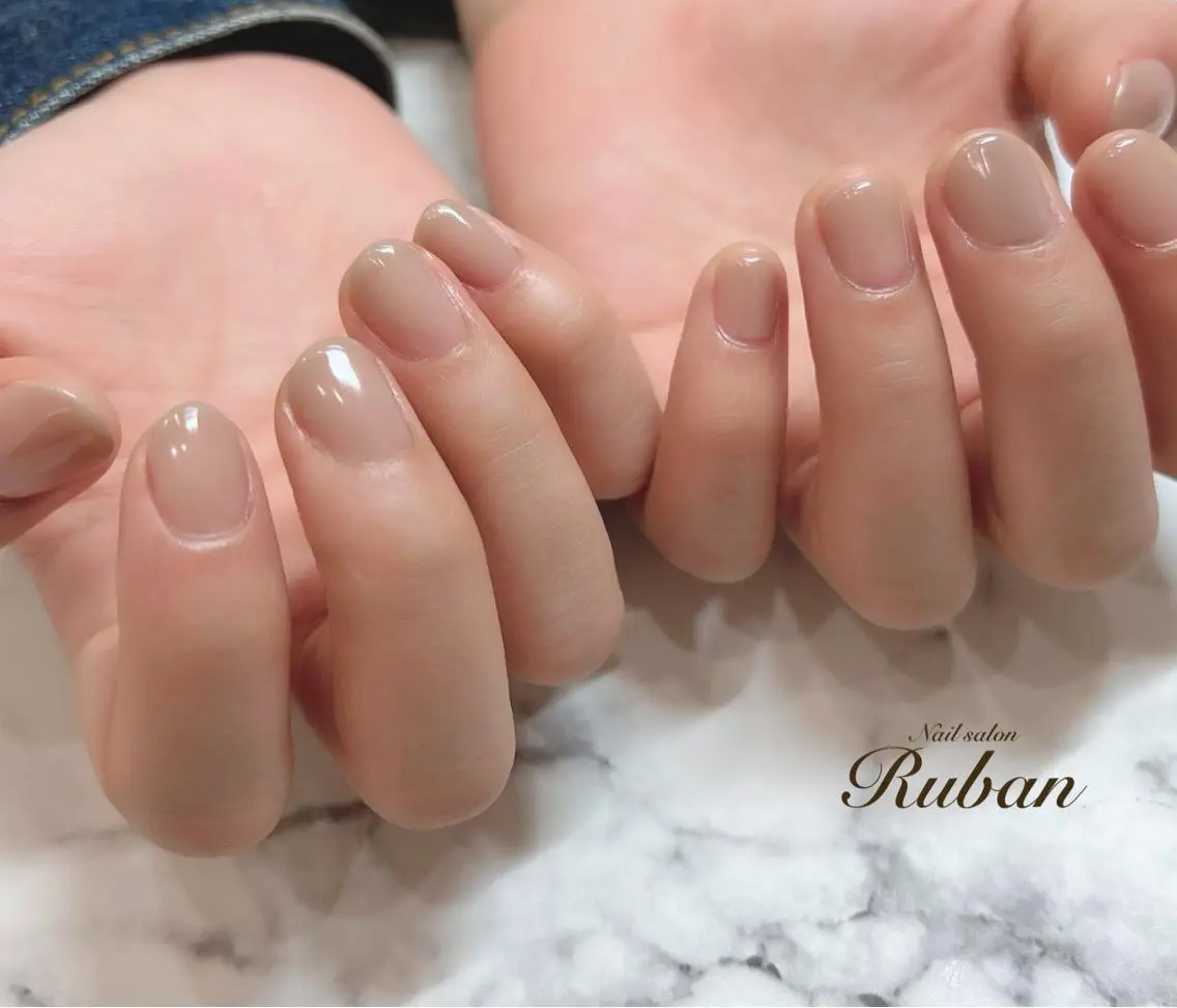ネイル ワンカラーネイル シンプルネイル Nail salon Rubanのネイルデザイン