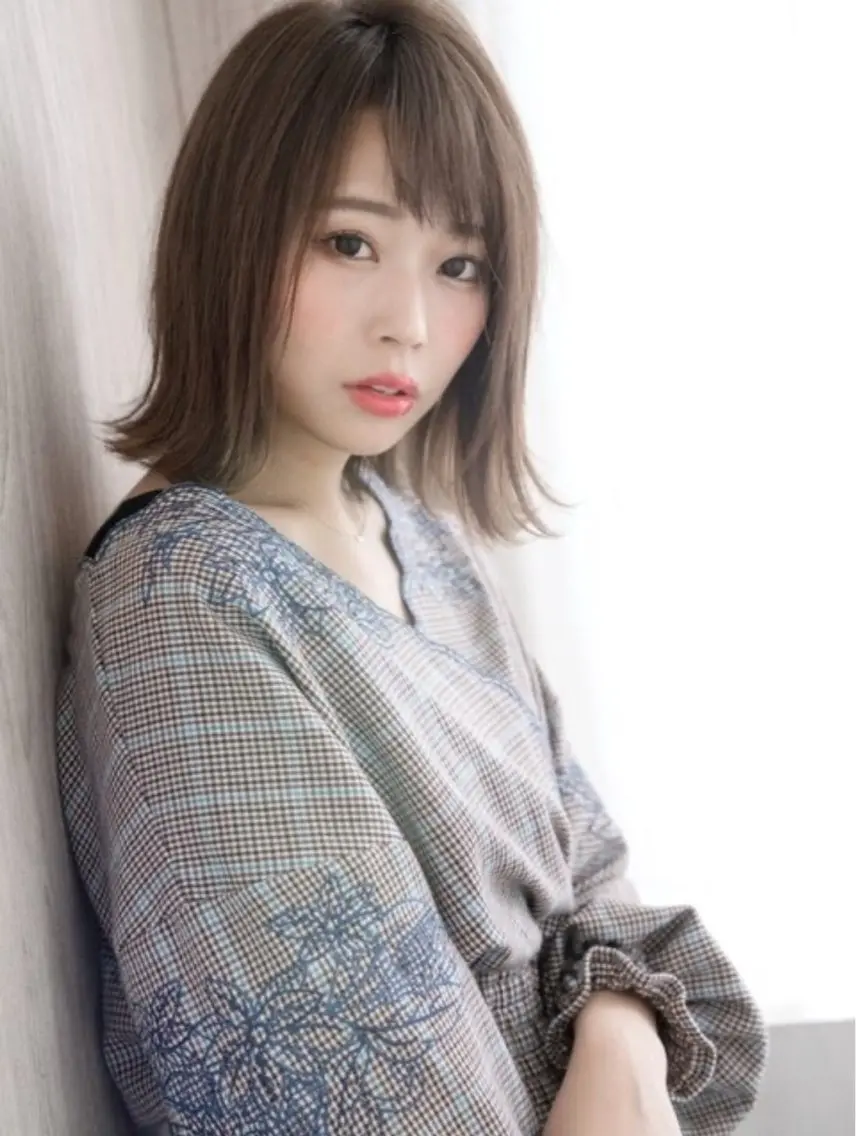ミディアム ⭐︎BORDER⭐︎ ⭐︎Hitomi⭐︎のヘアスタイル