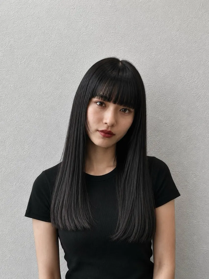 ロング カット ヘアカラー トリートメント ✨伊藤修治✨レディー ス・メンズカット✨のヘアスタイル