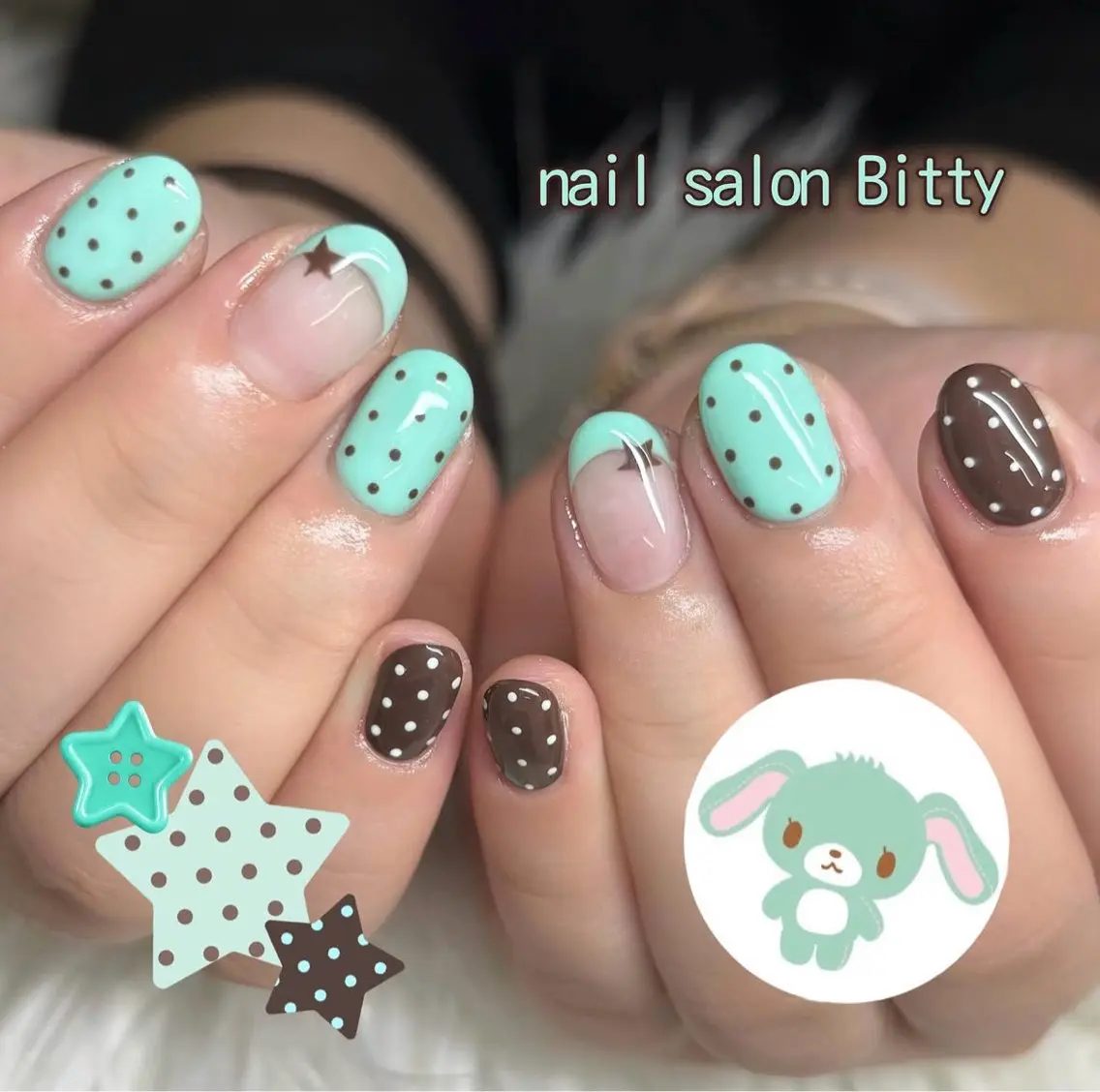 ネイル ハンドネイル Bitty momona🩵✨のネイルデザイン