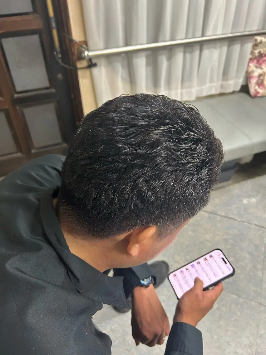 パーマ メンズ メンズパーマ フジイ ケイスケのヘアスタイル