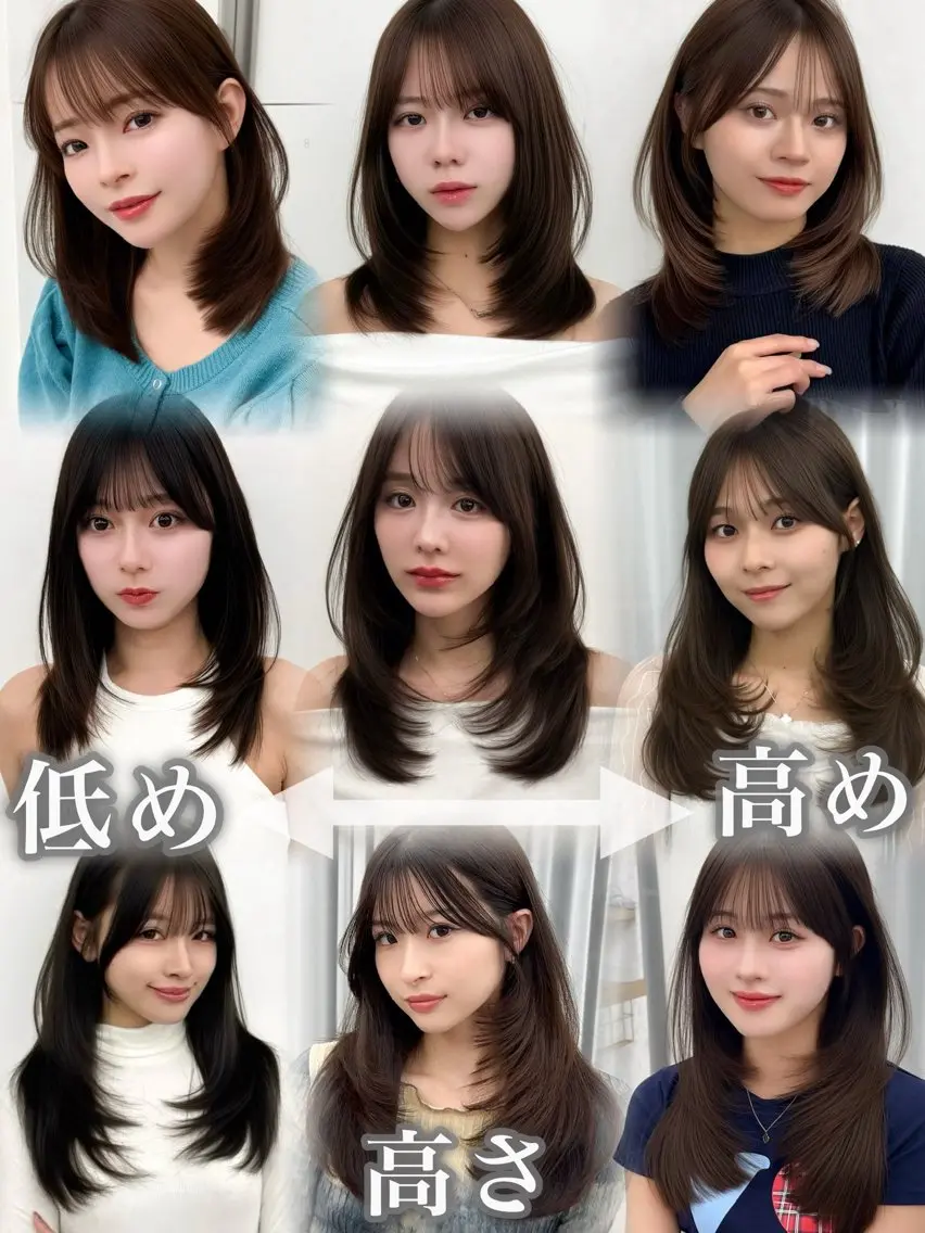 ミディアム カラー ヘアアレンジ カット ヘアカラー トリートメント 顔周り&ミディアム 特化/池袋/kokiのヘアスタイル