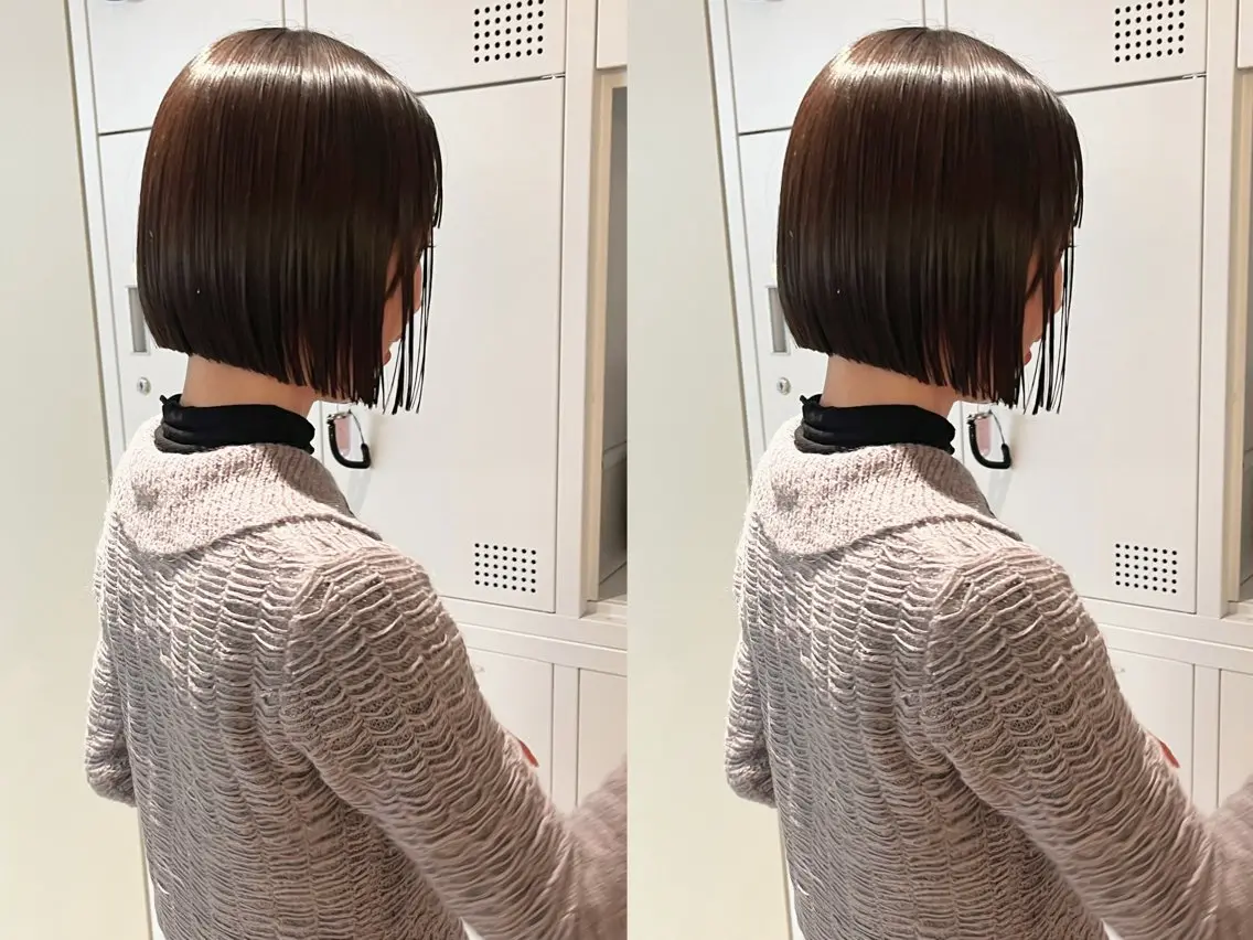 ショート カット 縮毛矯正 Bonheur銀座 /runaのヘアスタイル