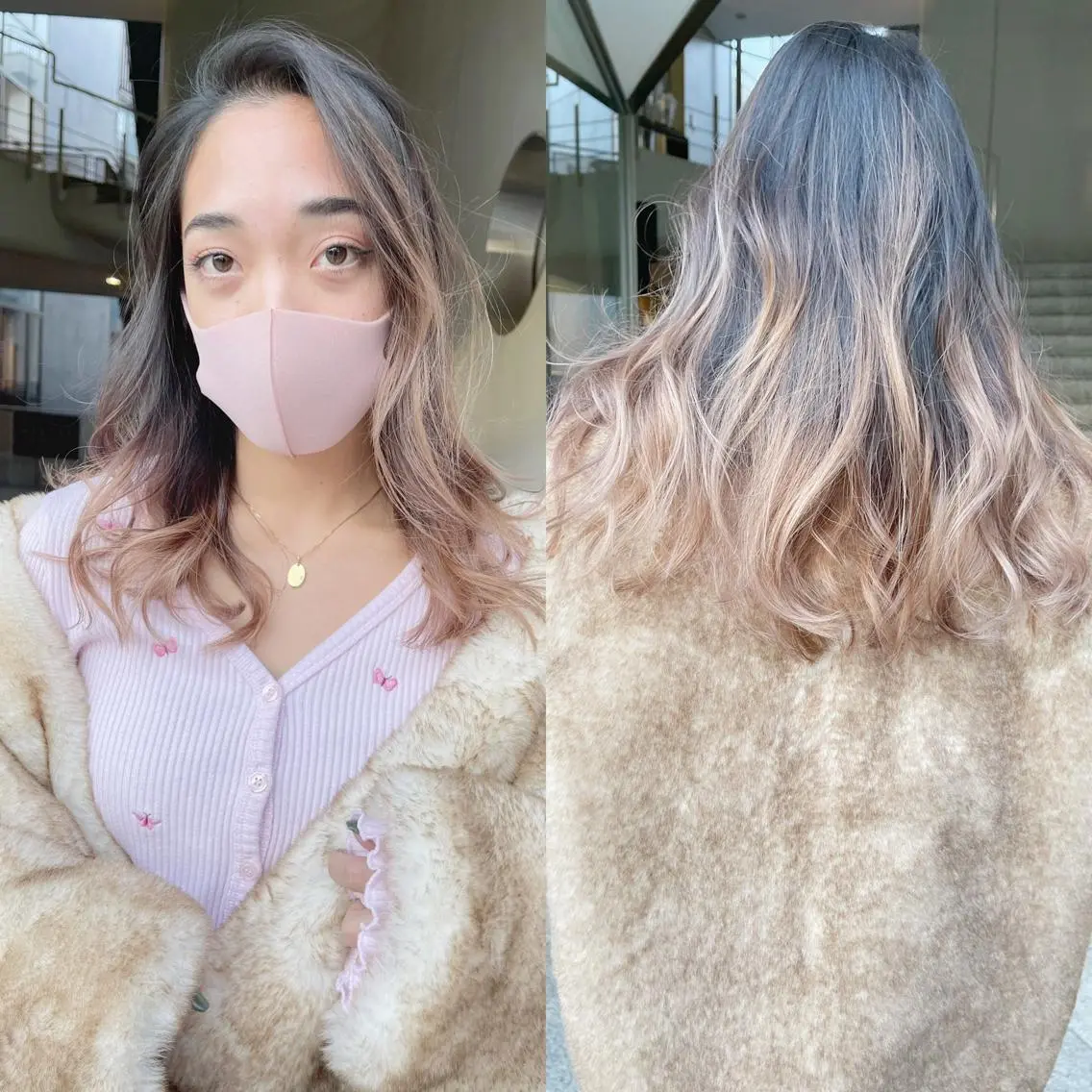 セミロング カラー バレイヤージュ ハイライトカラー ハイライト レイヤーカット “ミニモ最高評価獲得 “代表"Kohei"のヘアスタイル