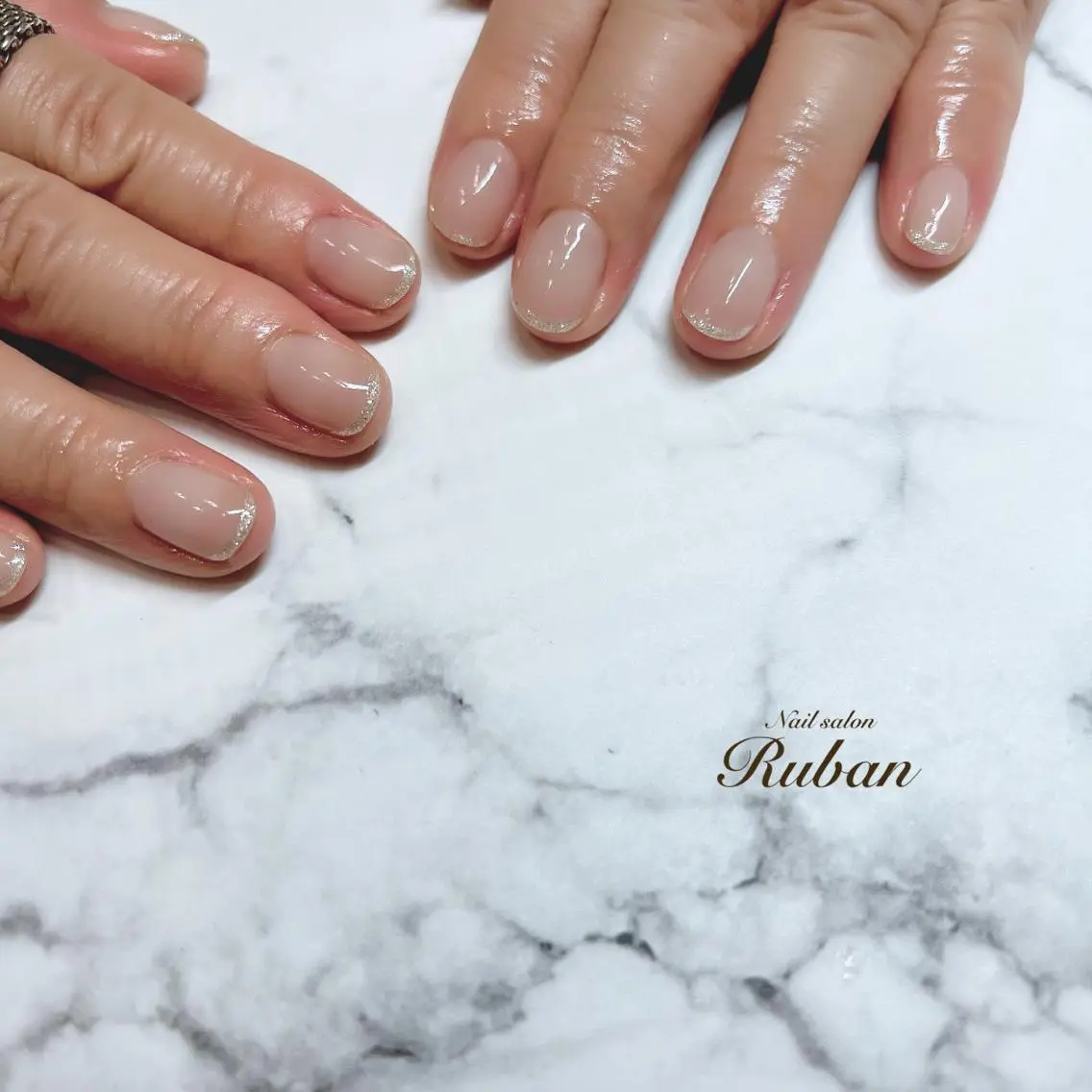 ネイル フレンチネイル シンプルネイル Nail salon Rubanのネイルデザイン
