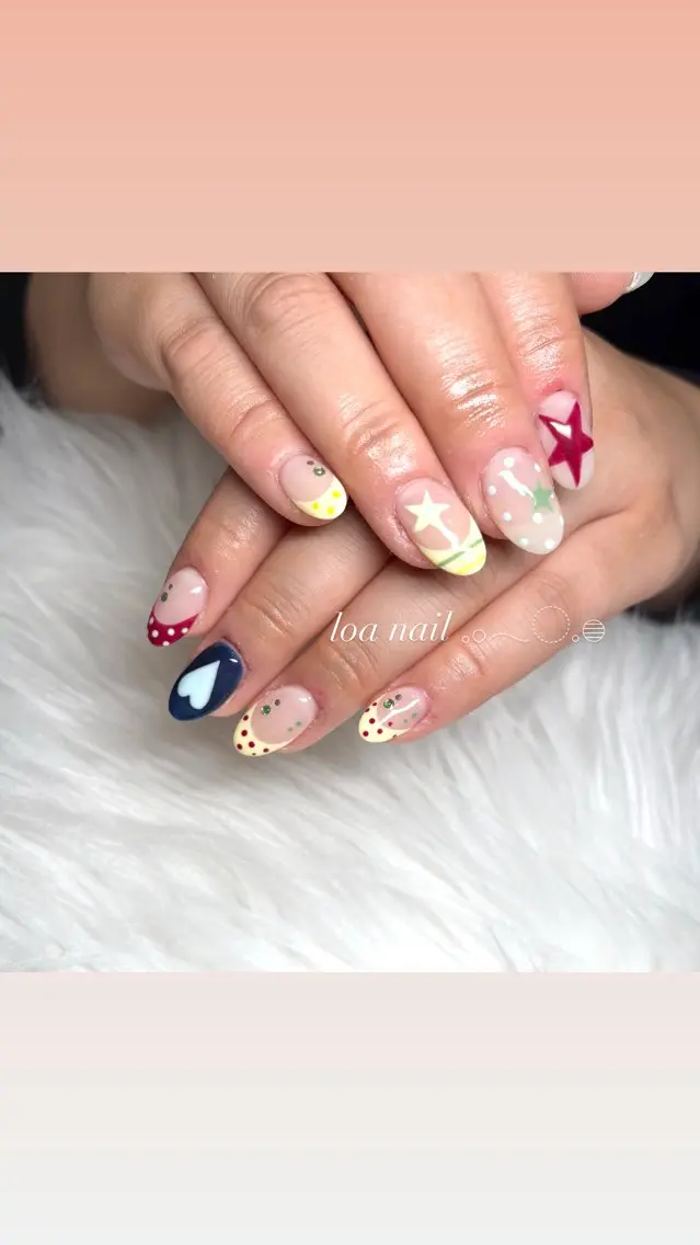 ネイル 持ち込み ハンドネイル loa nailのネイルデザイン