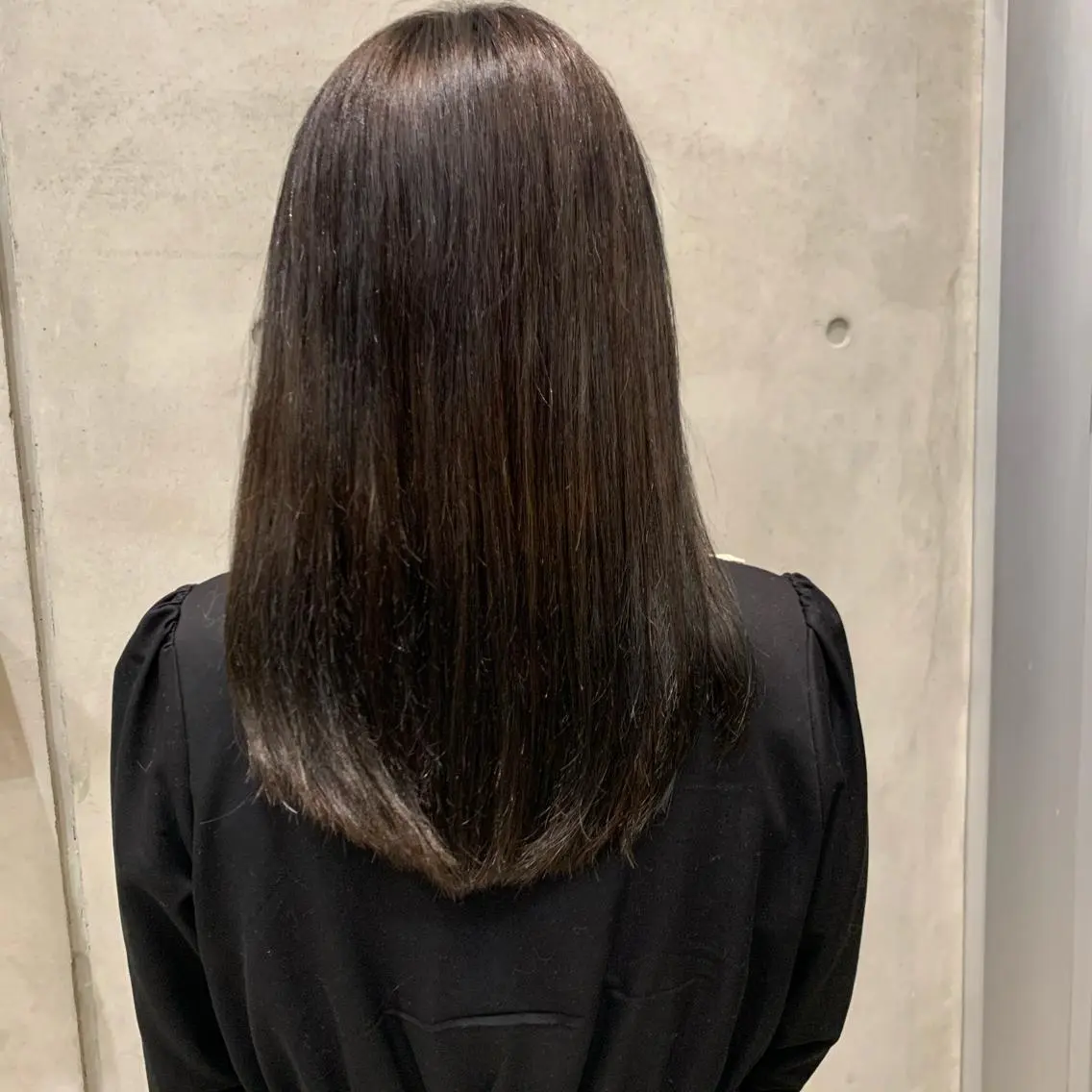 ミディアム カット ヘアカラー 金田 ありさのヘアスタイル