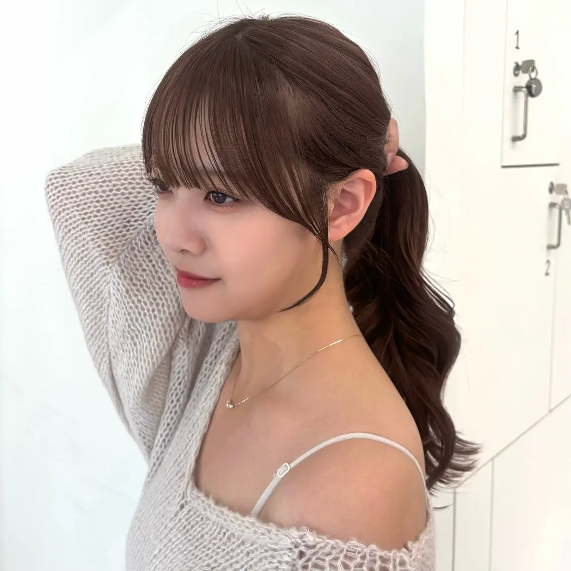 ロング カラー 透明感カラー レイヤーカット カット ヘアカラー トリートメント mei / レイヤー 顔まわり 🤍のヘアスタイル