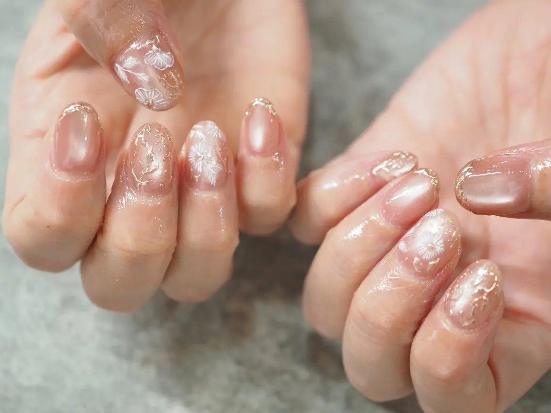 ネイル ハンドネイル glaNje 福光のネイルデザイン