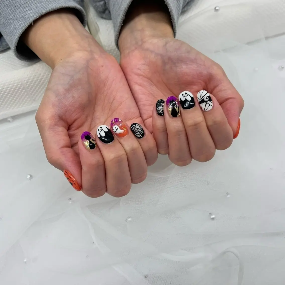 ネイル フラッシュネイル フットネイル フレンチネイル ジェルネイル ハロウィン ハンドネイル ネイルサロン ⭐︎Linoのその他イメージ