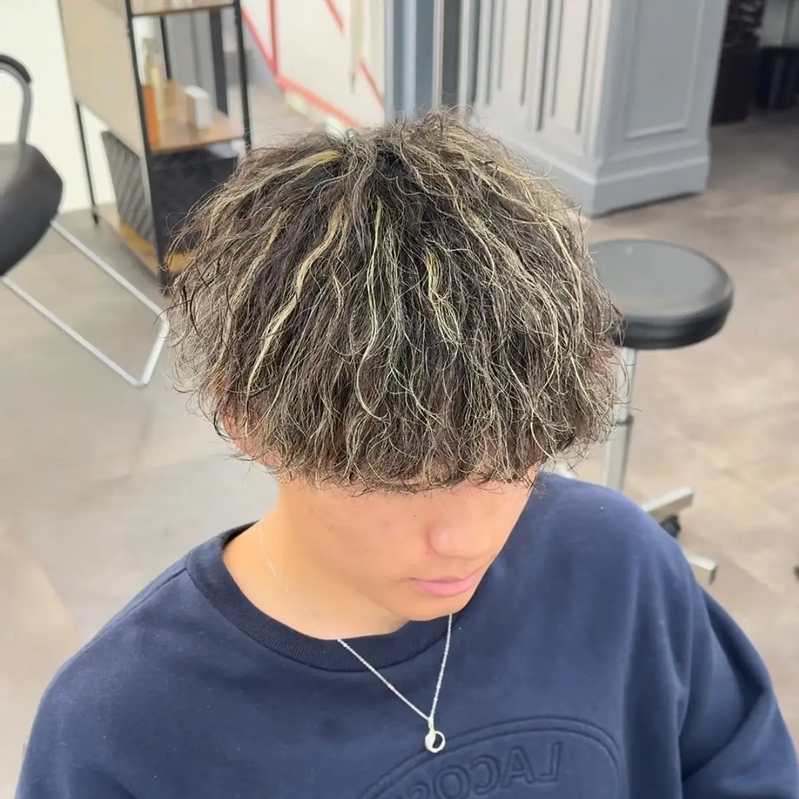 パーマ メンズ カット パーマ 🔥メンズパーマ特化 菅谷尚悠🔥のヘアスタイル