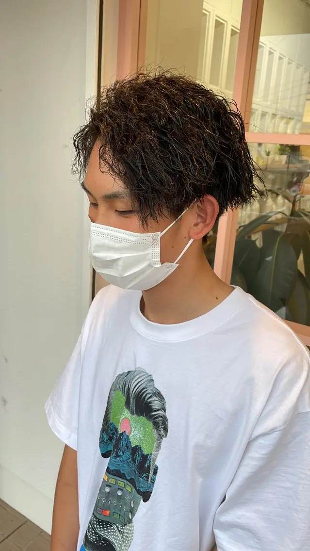 パーマ メンズ カット パーマ KAZUKI/ 髪質改善のヘアスタイル