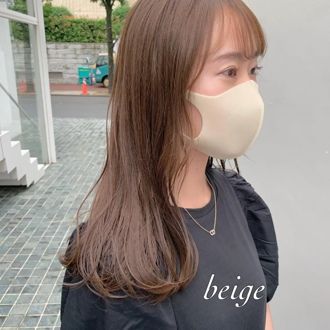 セミロング セミロングパーマ 髪質改善 縮毛矯正 トリートメント 酸熱トリートメント マンツーマン×半個室 まちだきょうすけのヘアスタイル