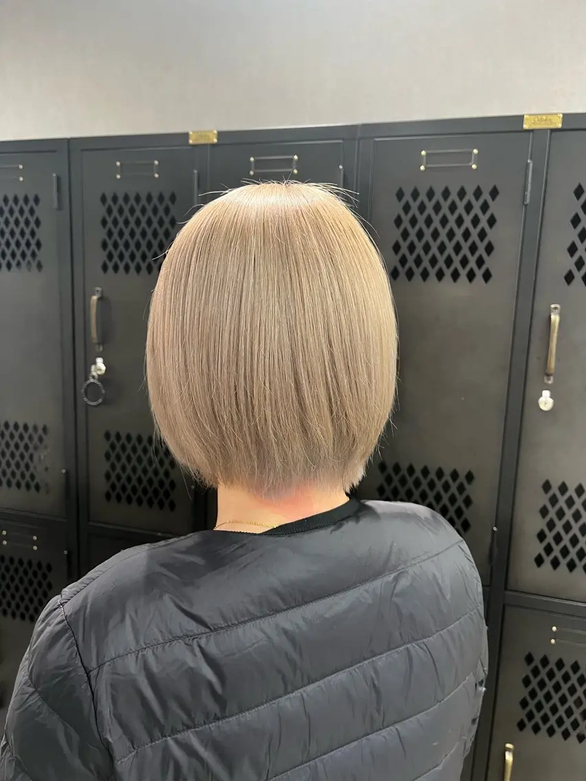 カラー ベージュカラー ヘアカラー 【‪カット550円】 🌟ユズハのヘアスタイル
