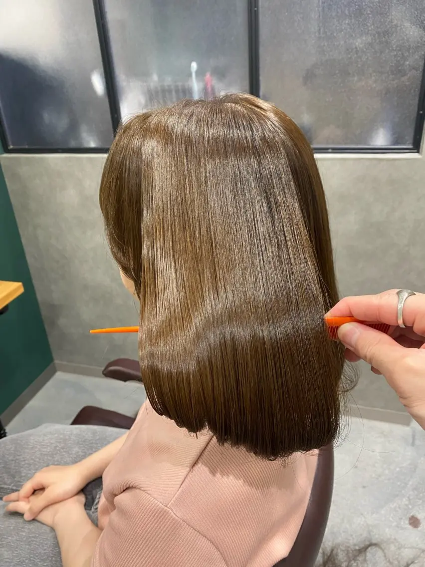 カラー 髪質改善 ヘアカラー トリートメント 梅田中崎町髪質改善 /オキヒロト/エコルのヘアスタイル