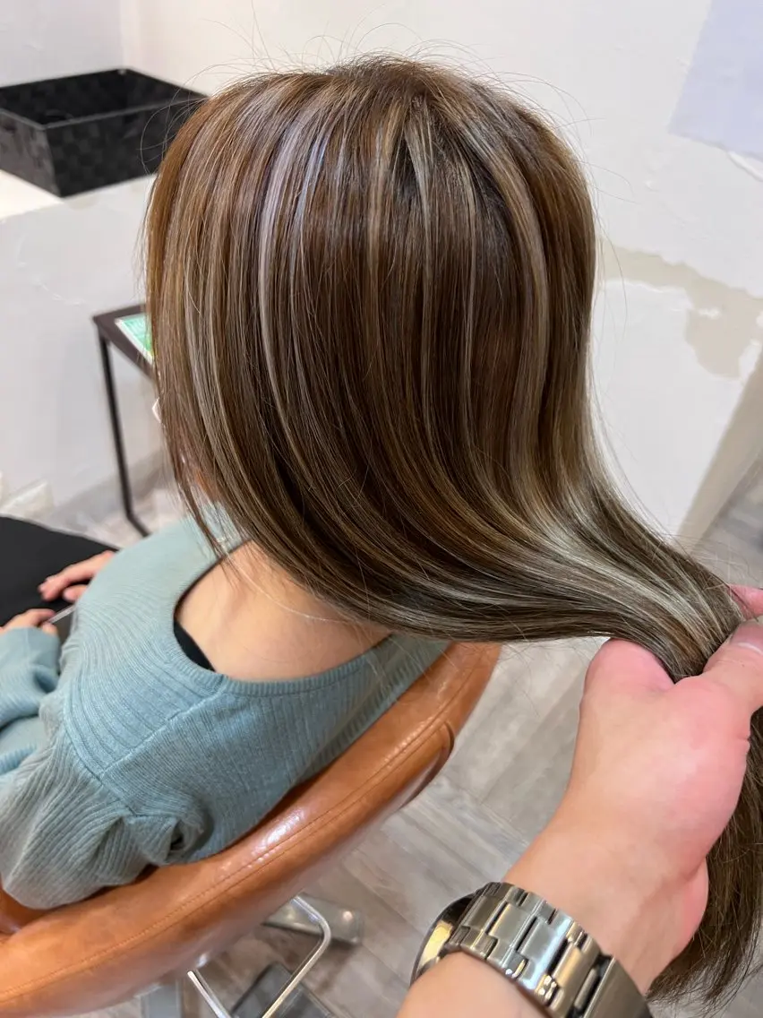 ロング カラー 林 聖也のヘアスタイル
