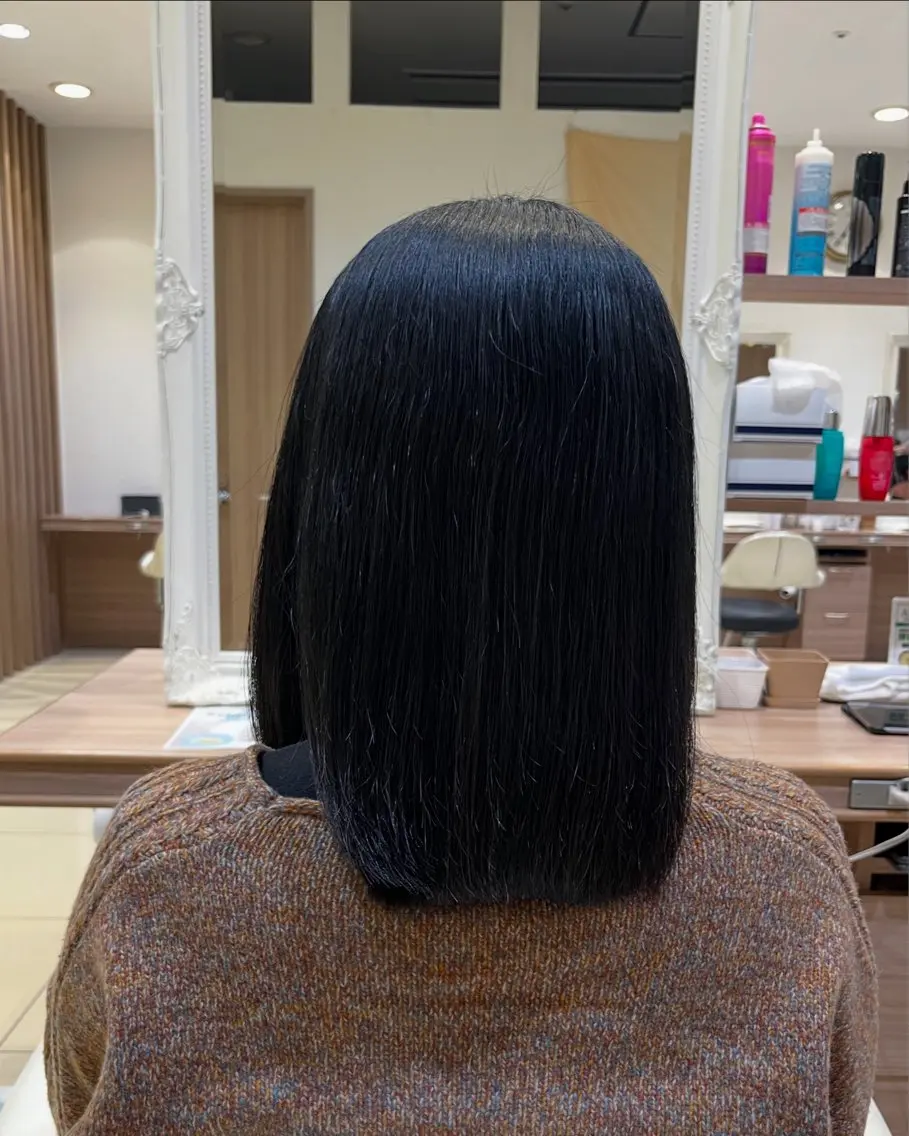 ミディアム ヘアカラー こちんだ ともかのヘアスタイル
